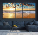 Soothing Sunset on Calm Beach