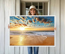 Soothing Sunset on Calm Beach
