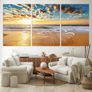 Soothing Sunset on Calm Beach