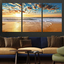Soothing Sunset on Calm Beach