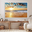 Soothing Sunset on Calm Beach