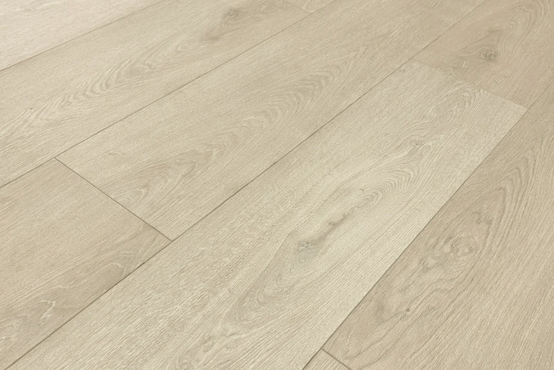 Sophisticate Beige Micro Bevel Matte 9.25"x60" Waterproof Laminate Flooring 12mm - Linea