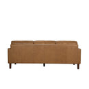 Soria Saddle Brown Top-Grain Leather Sofa by Ornate Furniture
