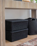 The Sculpted Bin - XL with Lid | Set of 3 by SortJoy