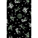 Sourpuss Monster Mosh Shower Curtain | Frankenstein Mummy Werewolf Polyester Bathroom Decor