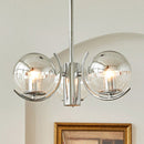 Space Ball Glass Chandelier