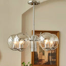Space Ball Glass Chandelier