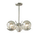Space Ball Glass Chandelier