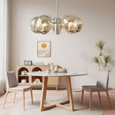 Space Ball Glass Chandelier