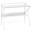 Space Saving Computer Desk with Monitor Stand and Extra Storage Shelf for Work Study by LJGDeals