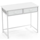 Space Saving Home Office Desk with 2 Fabric Drawers and 4 Hanging Hooks by LJGDeals