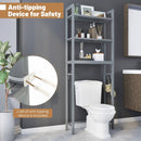 Over-The-Toilet Storage Shelf Space Saving Metal Bathroom Organizer Hooks by LJGDeals