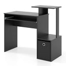 Space-saving Computer Desk with Pull-out Keyboard Tray by LJGDeals