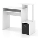 Space-saving Computer Desk with Pull-out Keyboard Tray-Black by DirectDeals