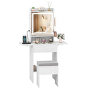 Space-saving Vanity Desk with Mirror and Lights for Bedroom by LJGDeals