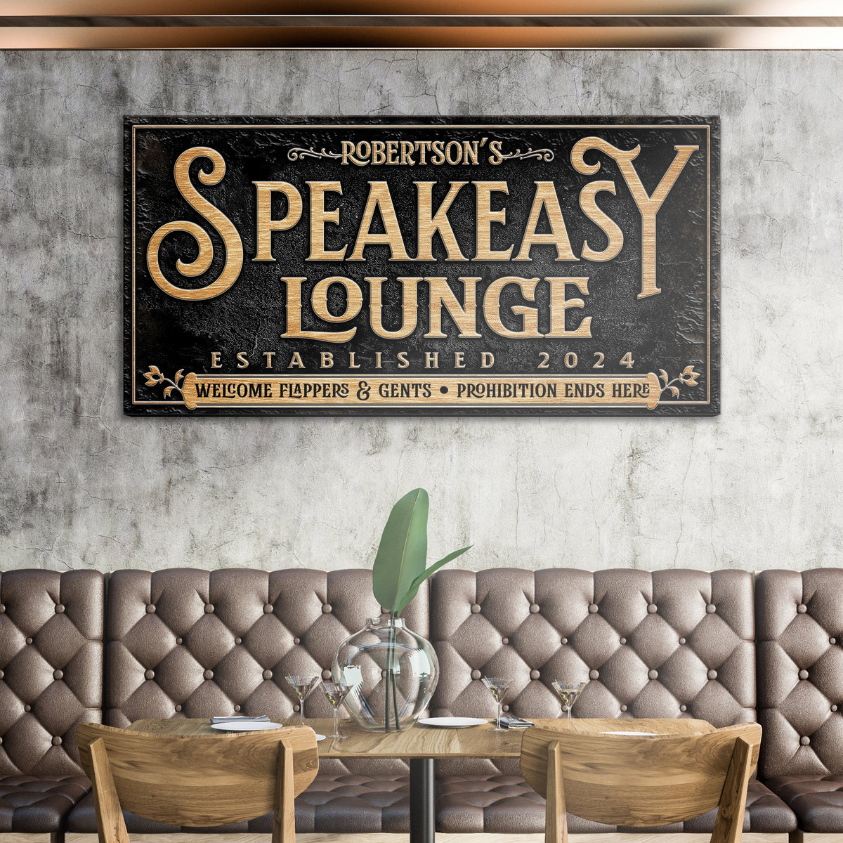 Speakeasy Personalized Bar Sign II, photo 3 of 7