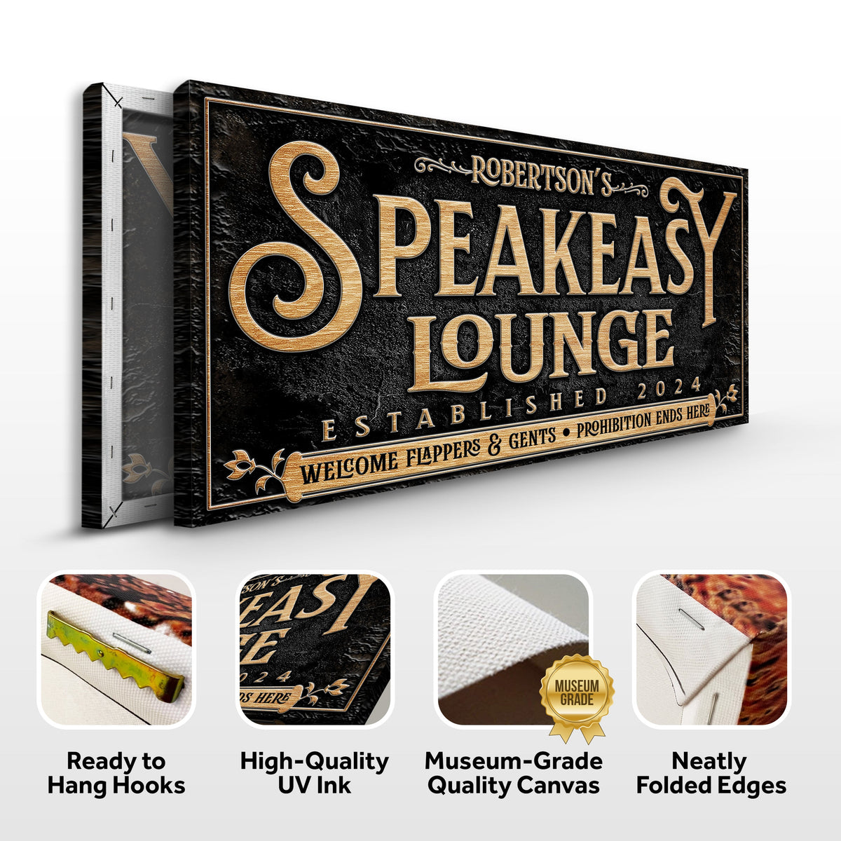 Speakeasy Personalized Bar Sign II, photo 4 of 7