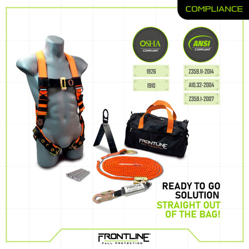 Frontline RK5PTB25 Combat Complete Roofers Kit with 25' Lifeline