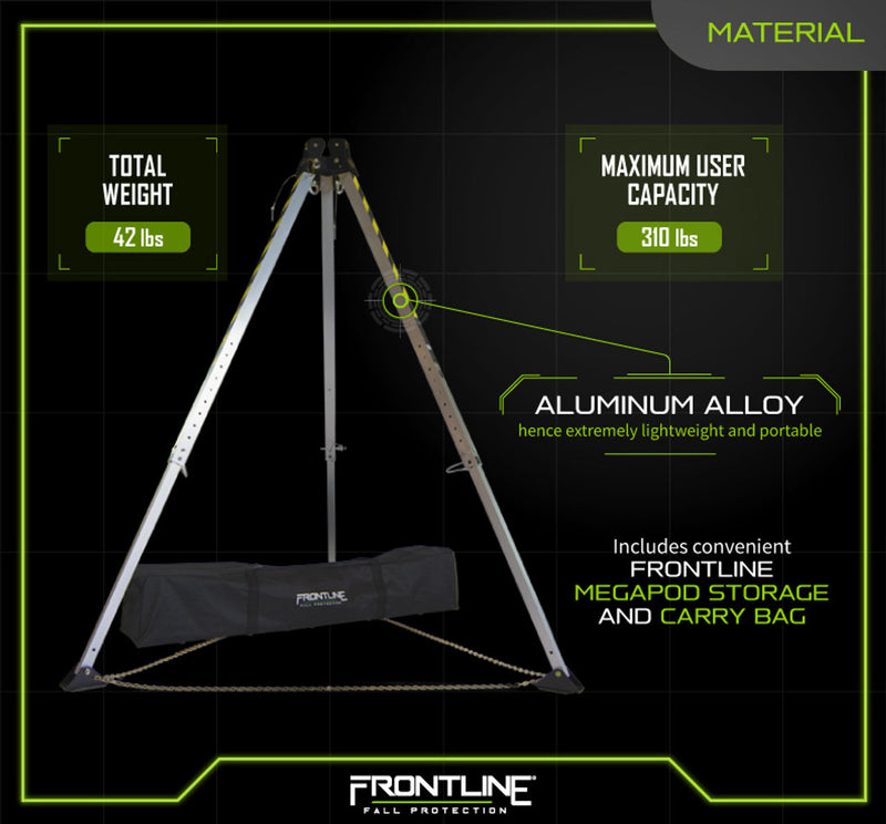 Frontline TAN07 MEGApod 7' Aluminum Tripod