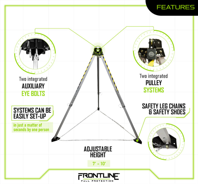 Frontline TAN10 MEGApod 10' Aluminum Tripod