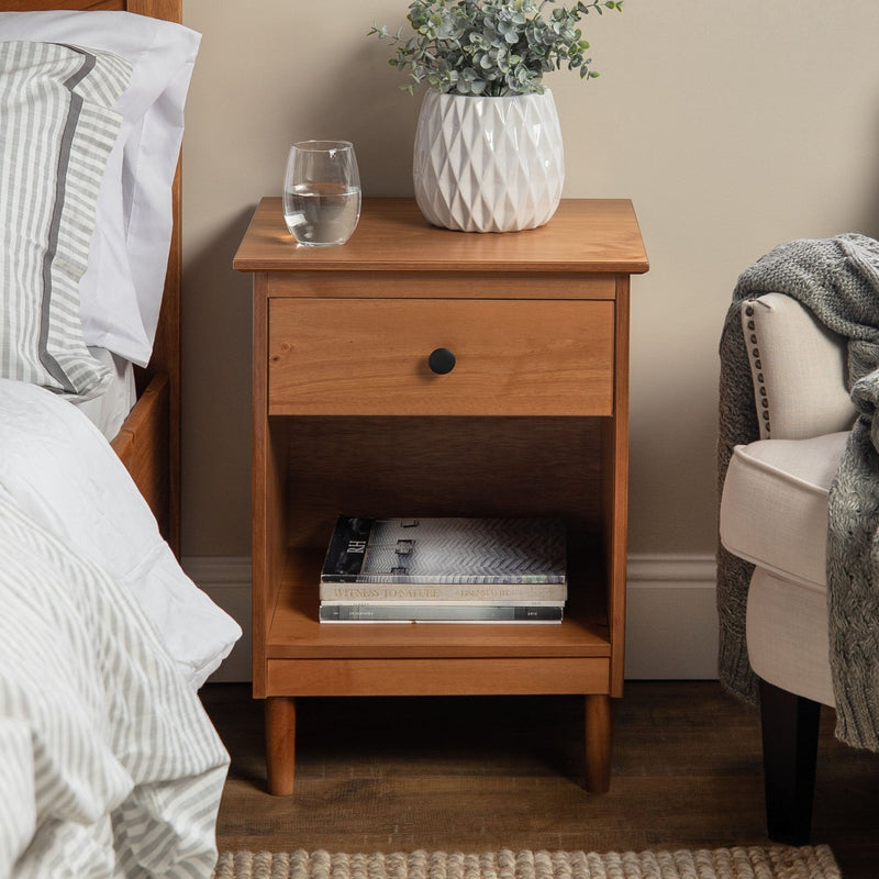 Spencer Solid Transitional Wood Nightstand