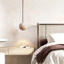 Spherical Cassia Travertine Pendant Light