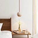 Spherical Cassia Travertine Pendant Light