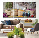 Spices and Herbs Canvas Wall Art Farmhouse Rustic Kitchen
