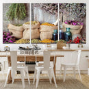Spices and Herbs Canvas Wall Art Farmhouse Rustic Kitchen