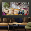 Spices and Herbs Canvas Wall Art Farmhouse Rustic Kitchen