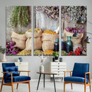 Spices and Herbs Canvas Wall Art Farmhouse Rustic Kitchen