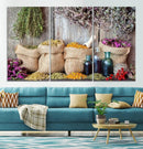 Spices and Herbs Canvas Wall Art Farmhouse Rustic Kitchen