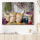 Spices and Herbs Canvas Wall Art Farmhouse Rustic Kitchen
