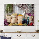 Spices and Herbs Canvas Wall Art Farmhouse Rustic Kitchen