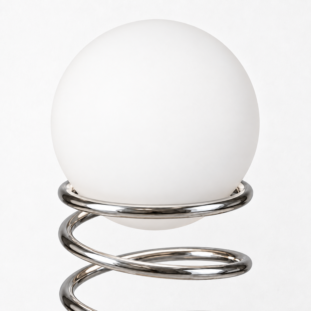 Spiral Spring Table Lamp, close-up of the surface