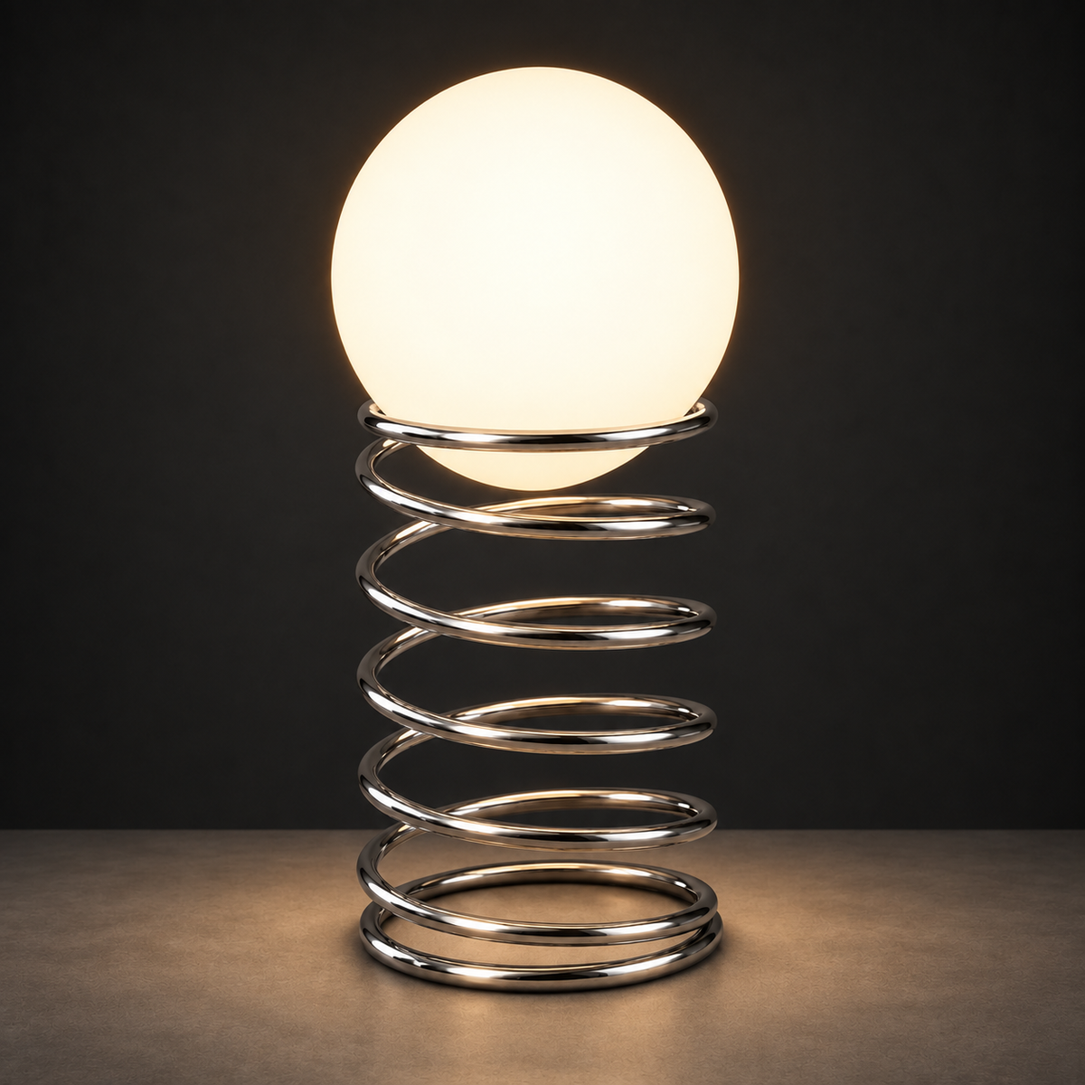 Spiral Spring Table Lamp