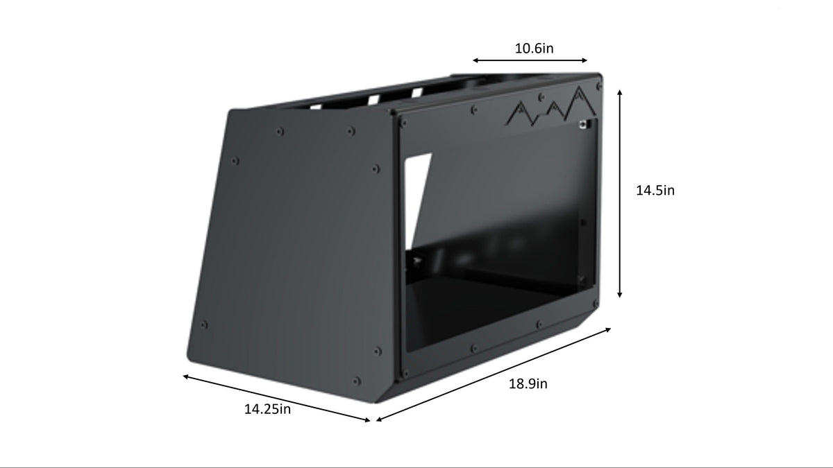 Sprinter Microwave Cabinet, dimensions drawing