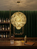 Sputnik Sphere Glass Disc Chandelier
