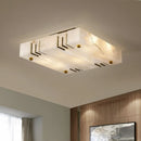 Square Alabaster Ceiling Lamps