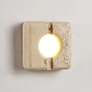 Square Camera Travertine Wall Lamp