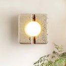 Square Camera Travertine Wall Lamp