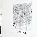 Clear Acrylic Dallas Street Map