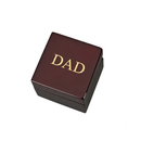 Square Wood Box With Clock & Compass In Piano Finish by creativegiftsdirect