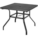 37 Inch Square Patio Dining Table with Umbrella Pole Hole by LJGDeals