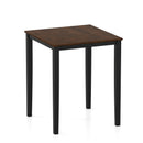 Square Dining Table with Solid Wood Frame for 4-Person by LJGDeals