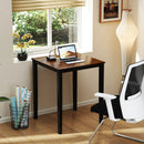 Square Dining Table with Solid Wood Frame for 4-Person by LJGDeals