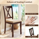 Square Kitchen Table and 4 Armless Chairs Set for 4 by LJGDeals
