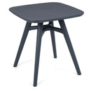 Square Outdoor Dining Table All-Weather Plastic Patio Bistro Table for 4 by LJGDeals