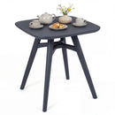 Square Outdoor Dining Table All-Weather Plastic Patio Bistro Table for 4 by LJGDeals