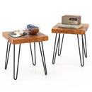 Square Reclaimed Recycled Indonesia Teak Wood End Table by LJGDeals